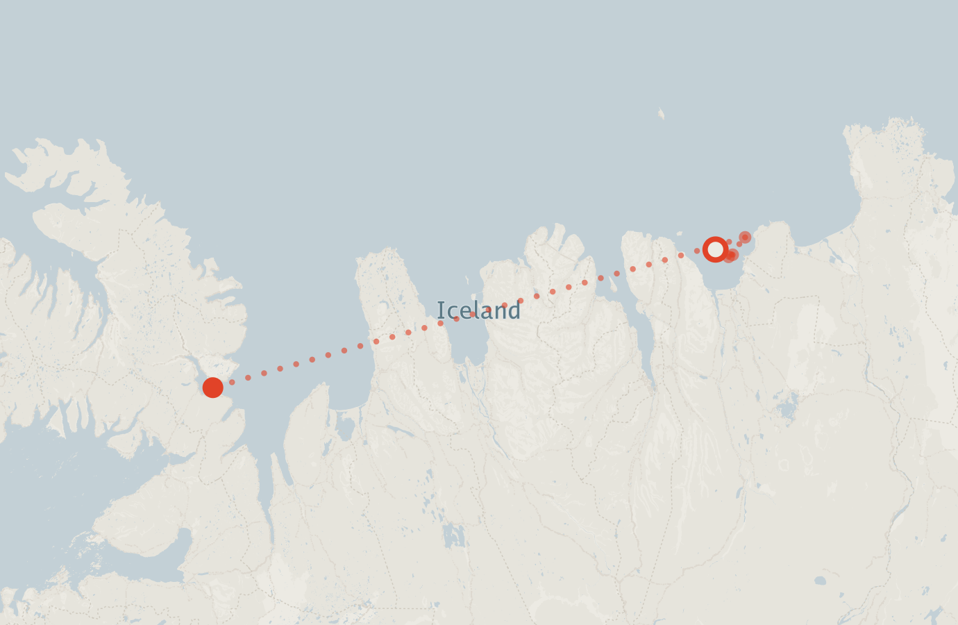 Activity map — real sighting points on an OpenStreetMap basemap