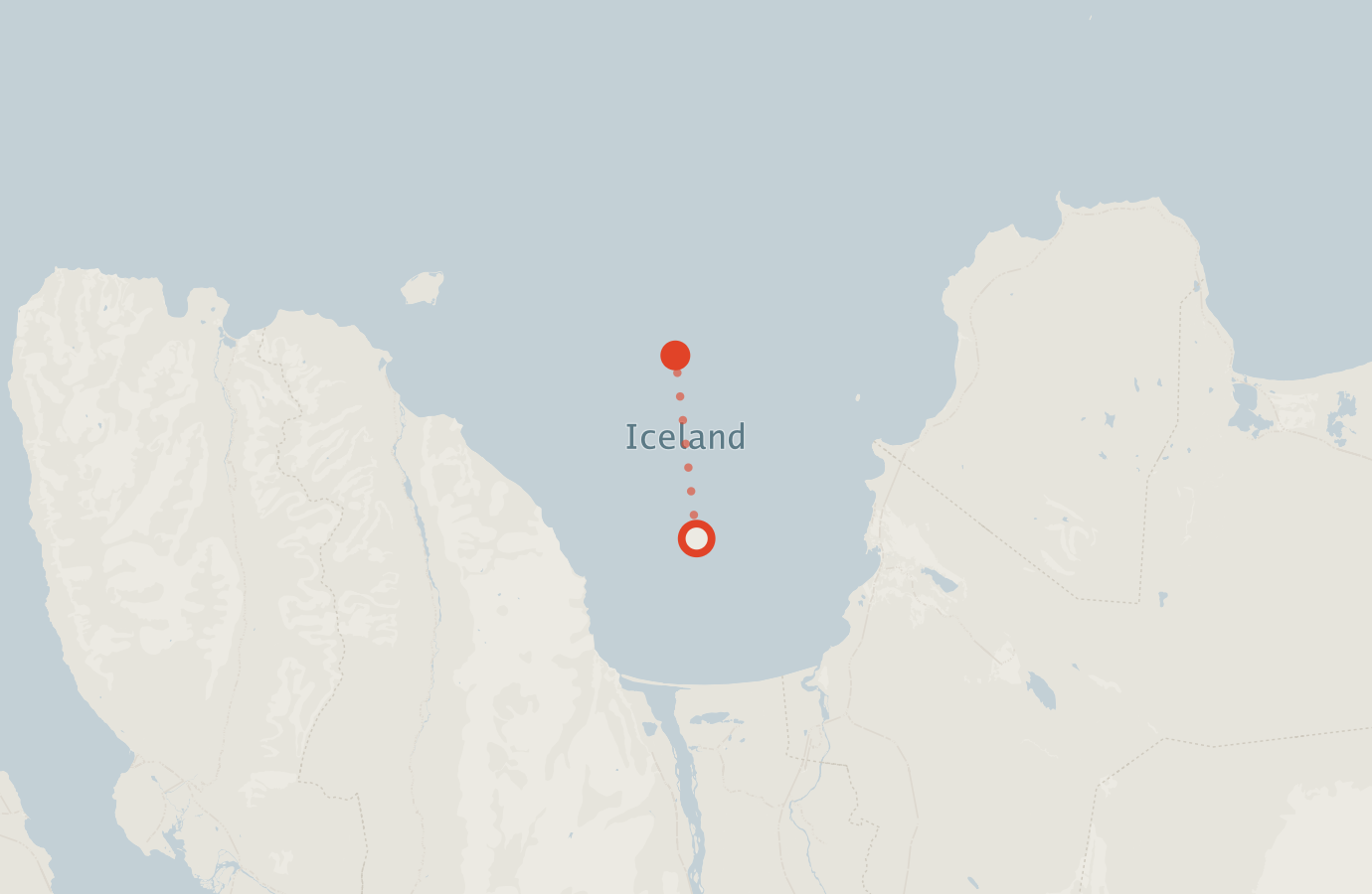 Activity map — real sighting points on an OpenStreetMap basemap