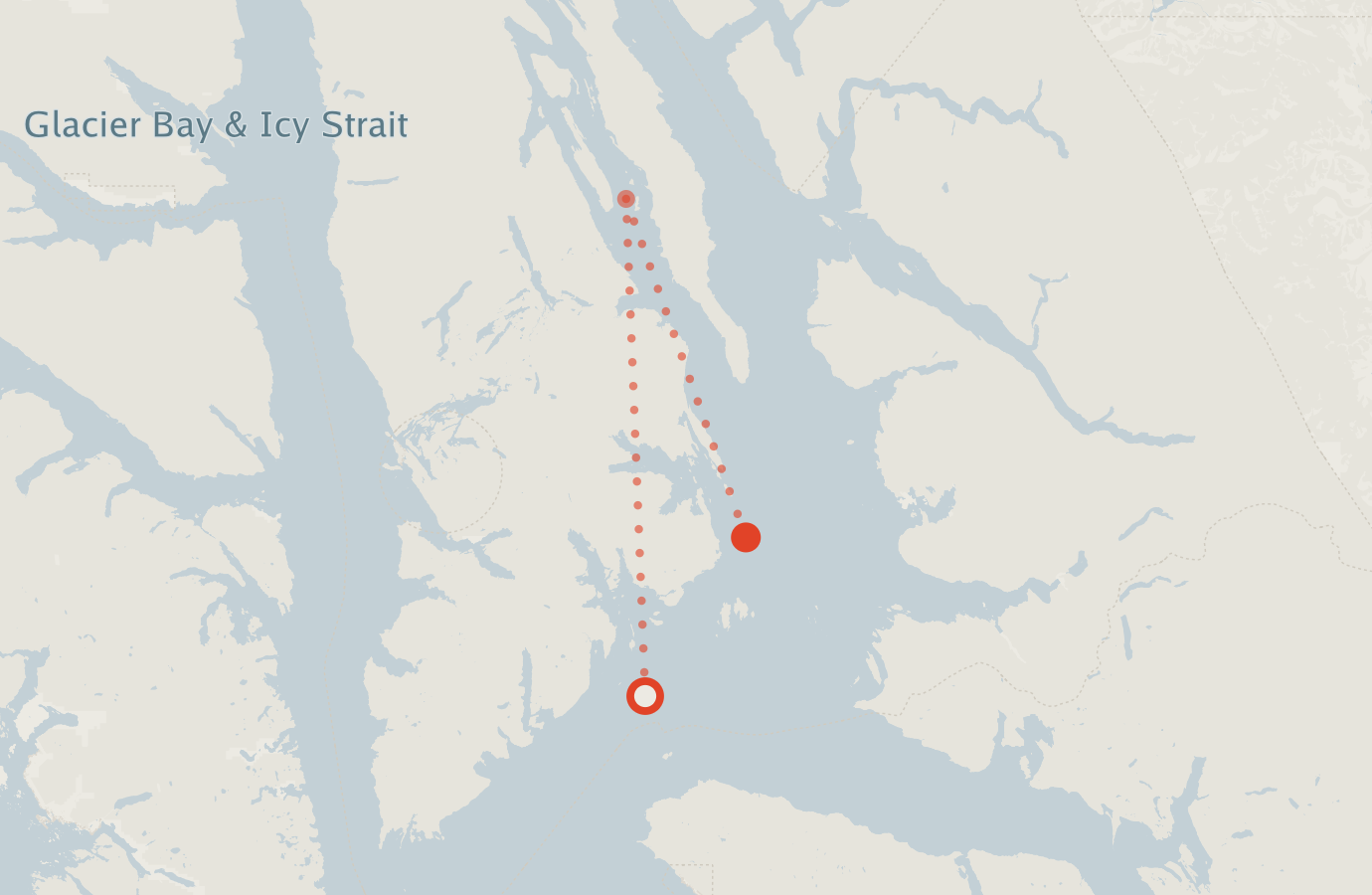 Activity map — real sighting points on an OpenStreetMap basemap