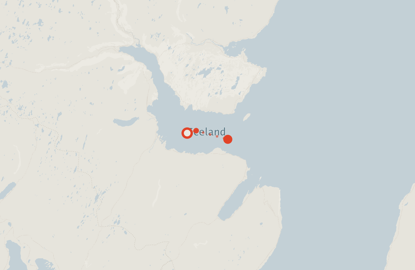 Activity map — real sighting points on an OpenStreetMap basemap