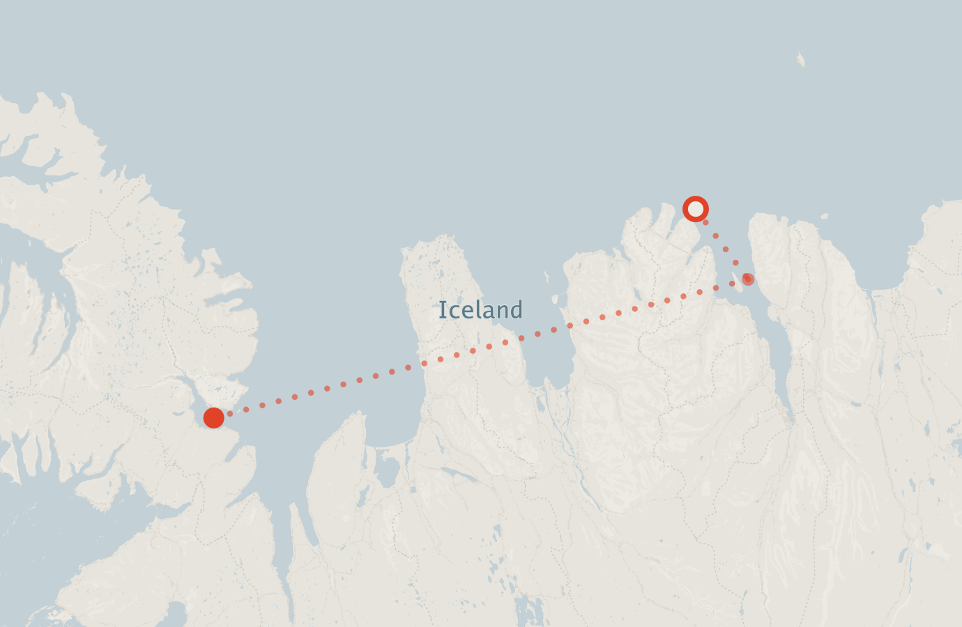 Activity map — real sighting points on an OpenStreetMap basemap