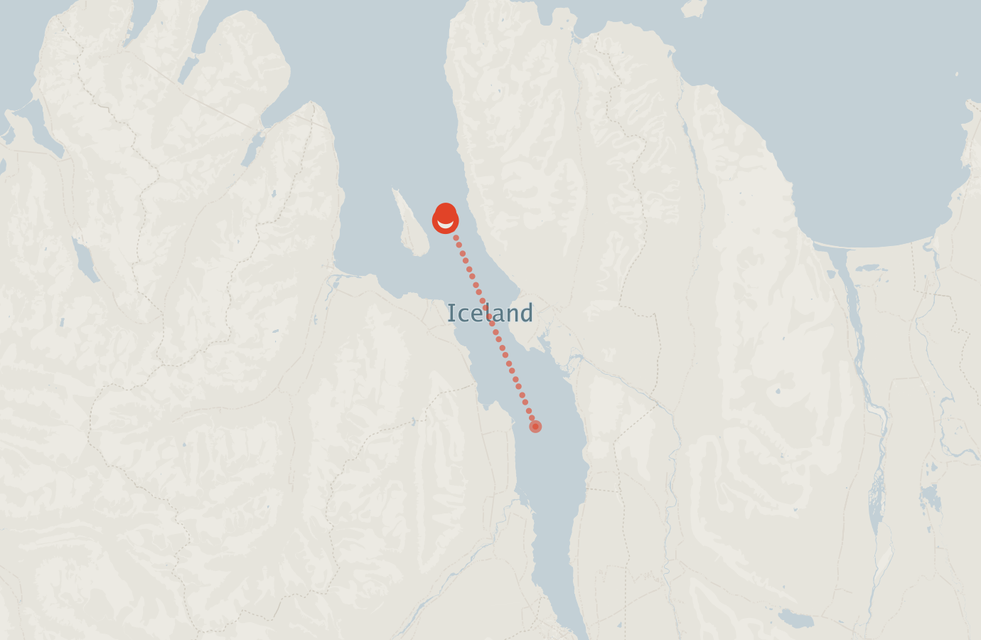 Activity map — real sighting points on an OpenStreetMap basemap