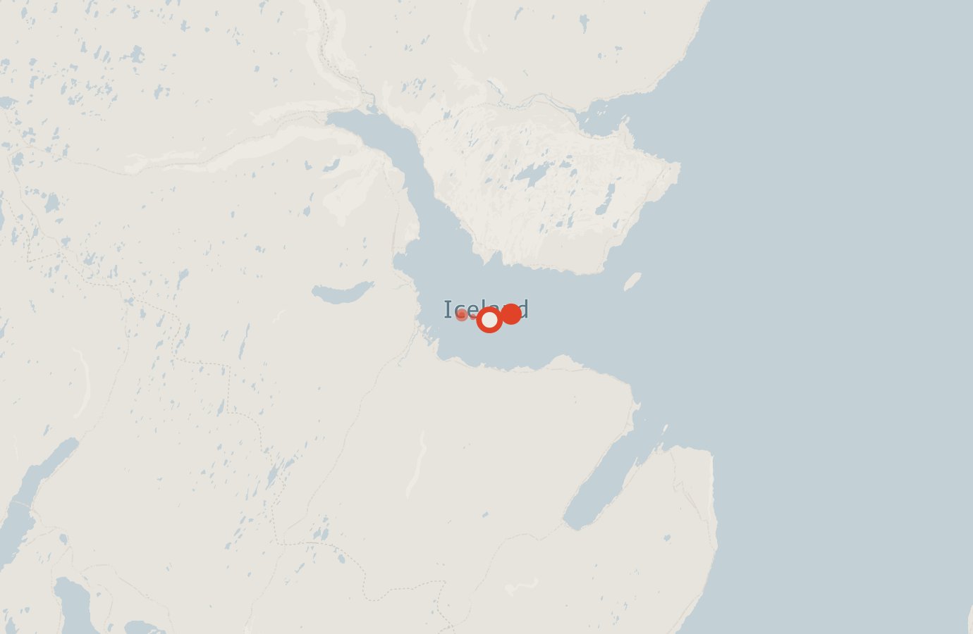 Activity map — real sighting points on an OpenStreetMap basemap