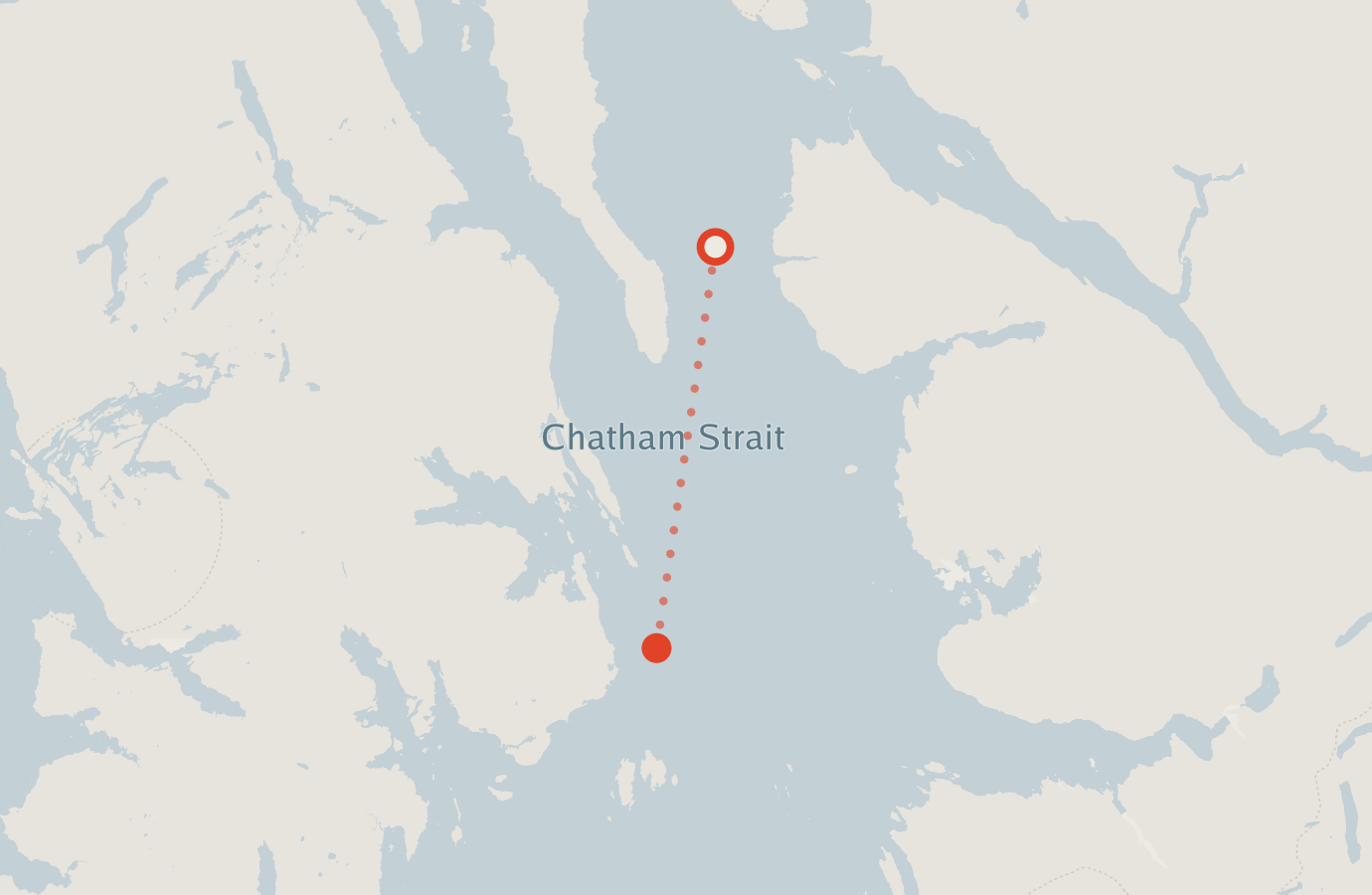 Activity map — real sighting points on an OpenStreetMap basemap