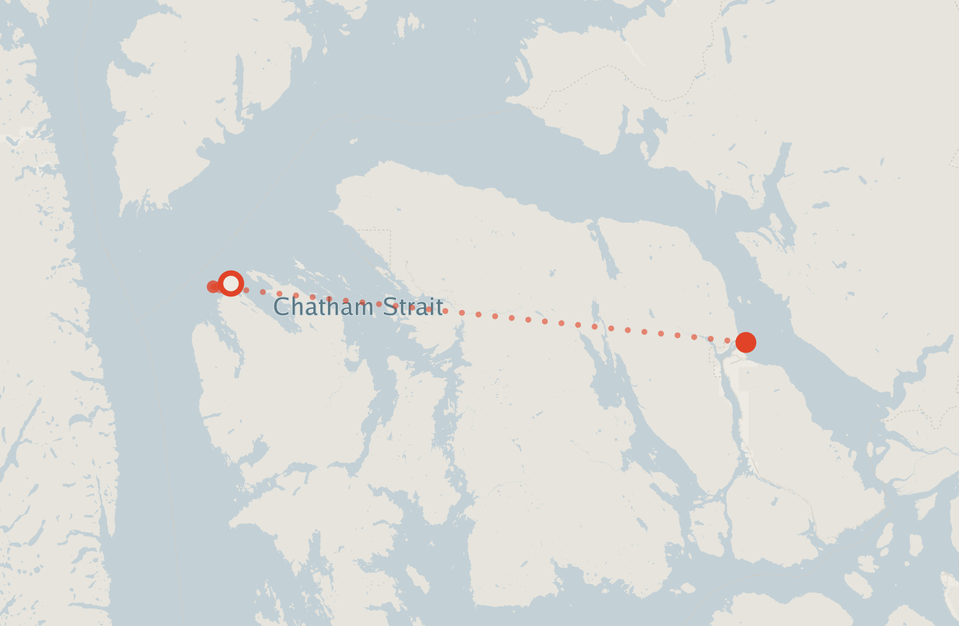 Activity map — real sighting points on an OpenStreetMap basemap