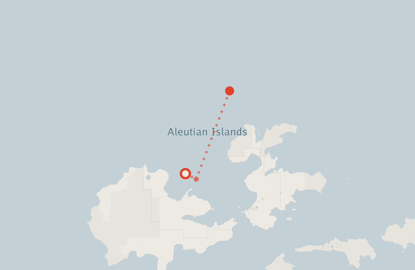 Activity map — real sighting points on an OpenStreetMap basemap