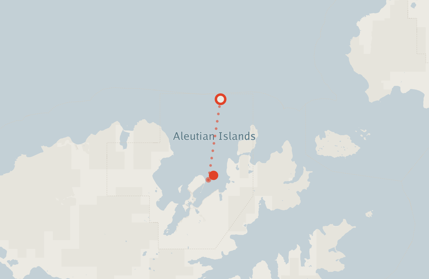 Activity map — real sighting points on an OpenStreetMap basemap