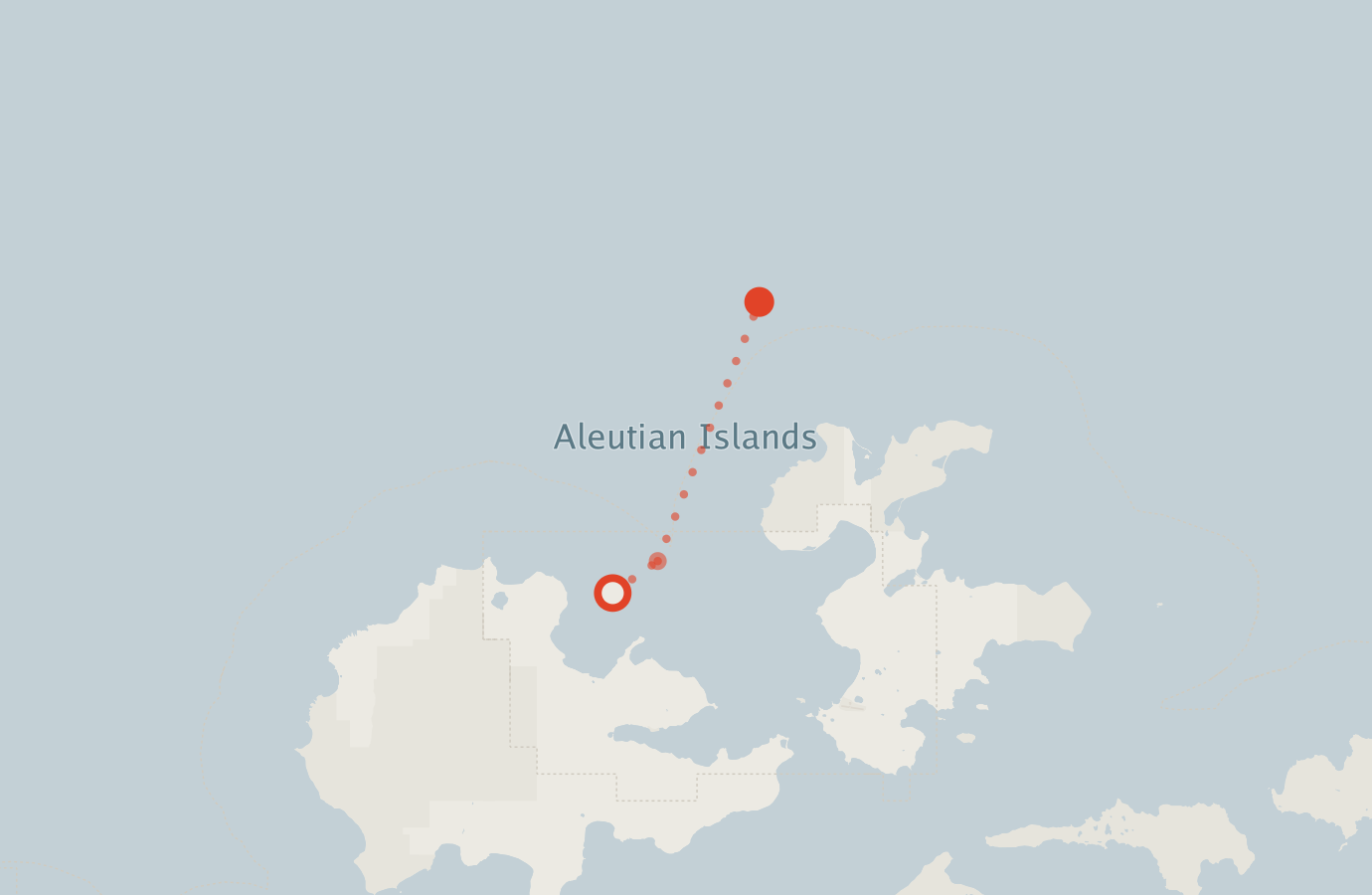 Activity map — real sighting points on an OpenStreetMap basemap