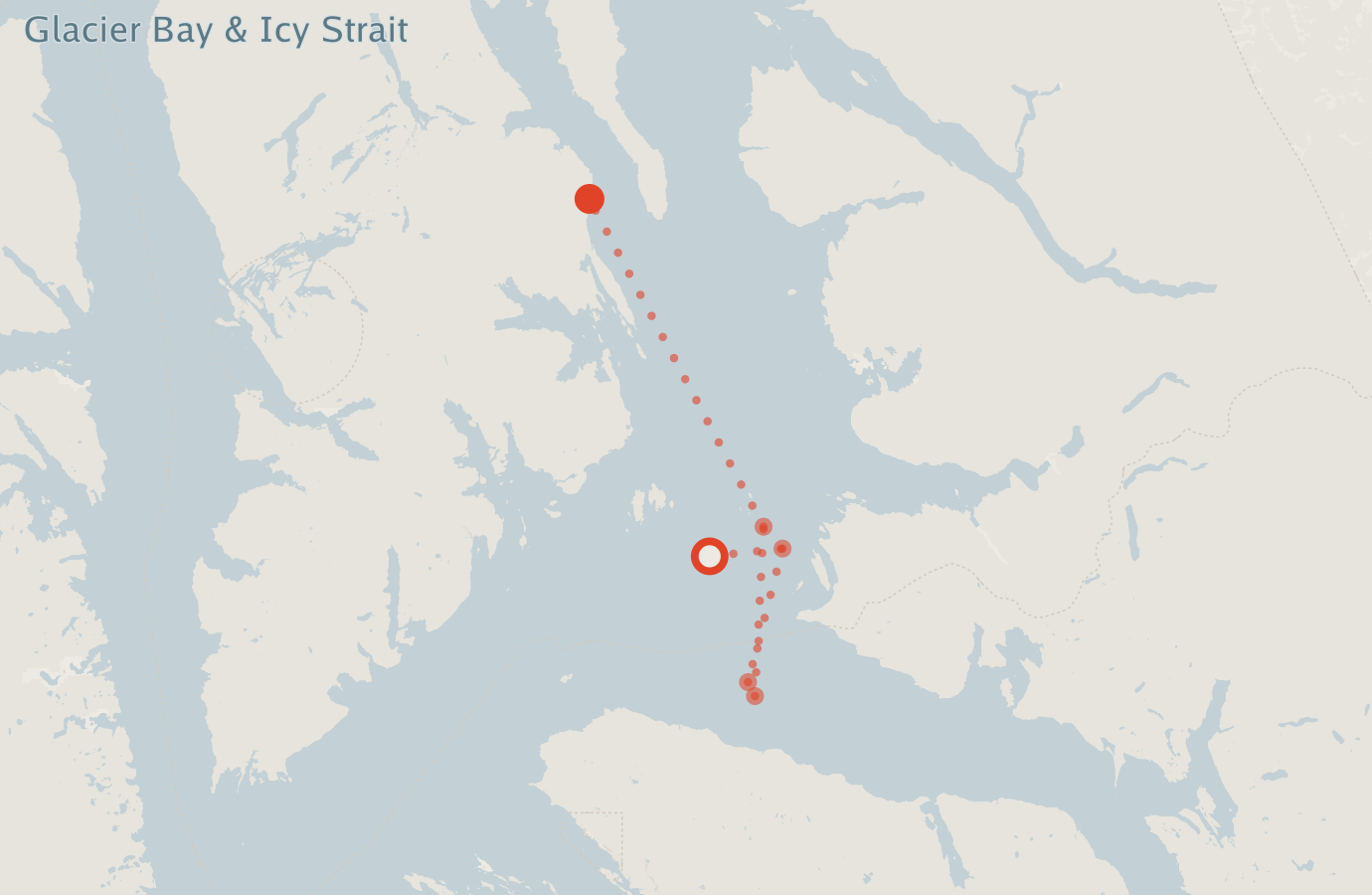 Activity map — real sighting points on an OpenStreetMap basemap