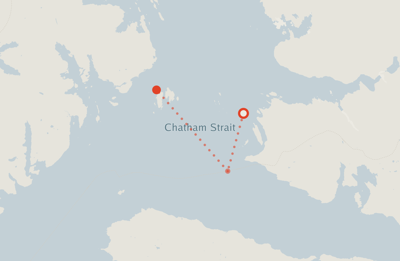 Activity map — real sighting points on an OpenStreetMap basemap