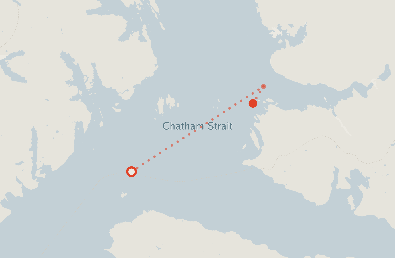 Activity map — real sighting points on an OpenStreetMap basemap
