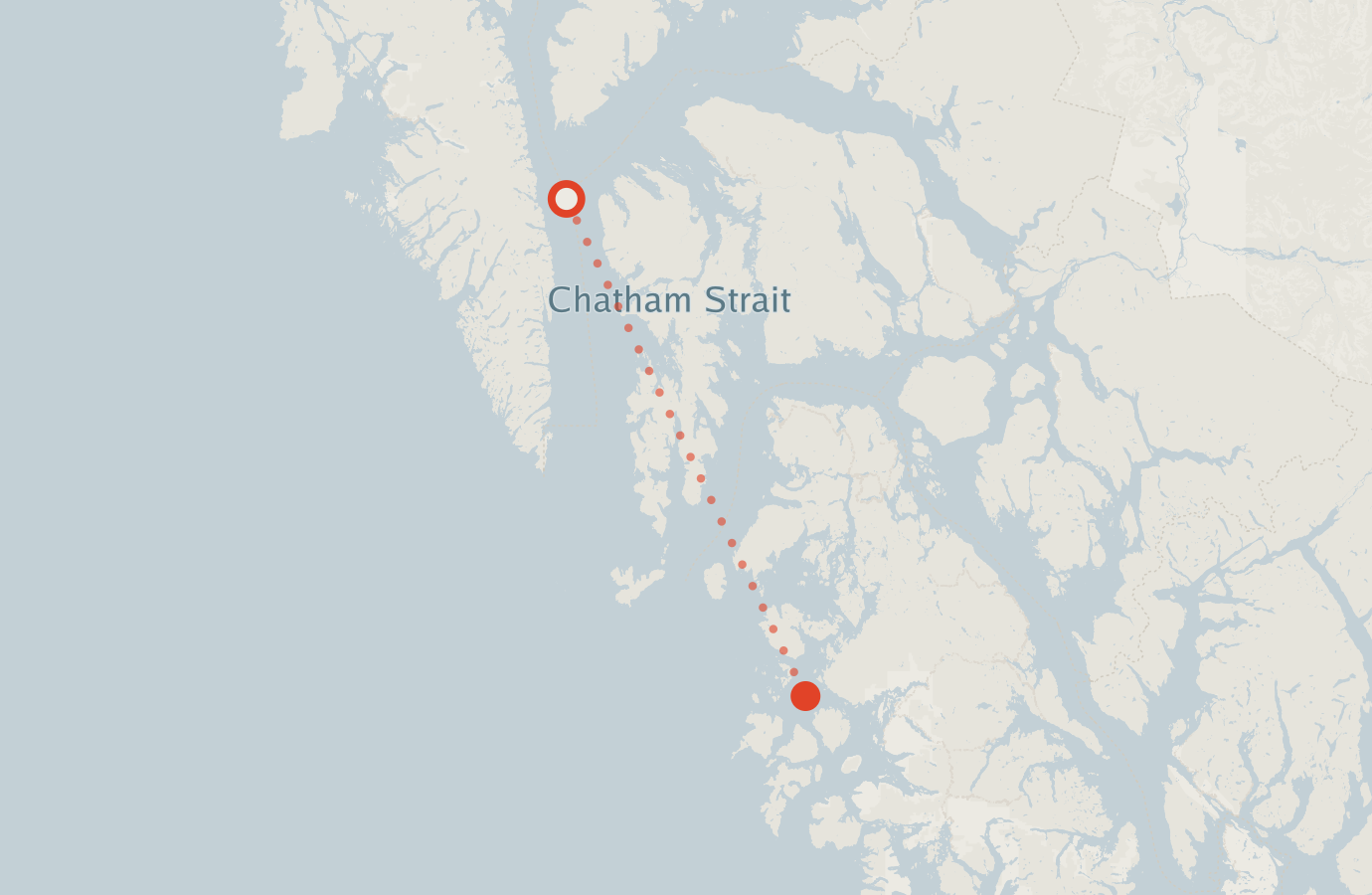 Activity map — real sighting points on an OpenStreetMap basemap