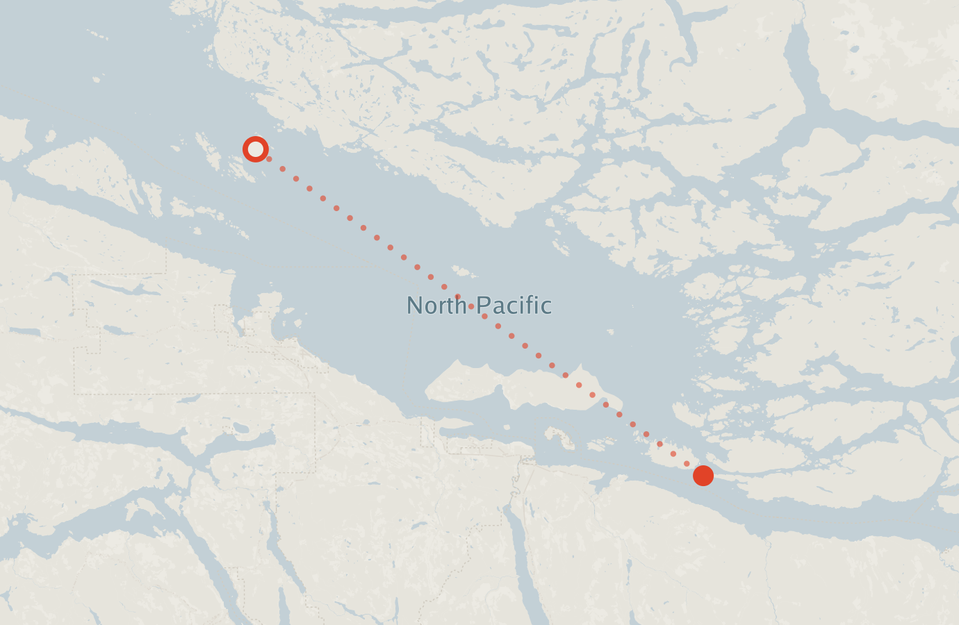 Activity map — real sighting points on an OpenStreetMap basemap