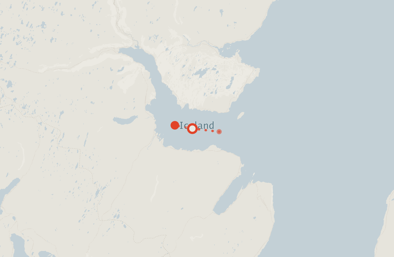 Activity map — real sighting points on an OpenStreetMap basemap