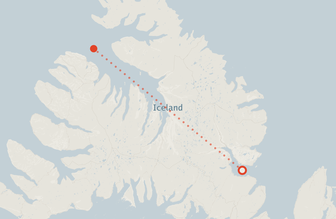Activity map — real sighting points on an OpenStreetMap basemap
