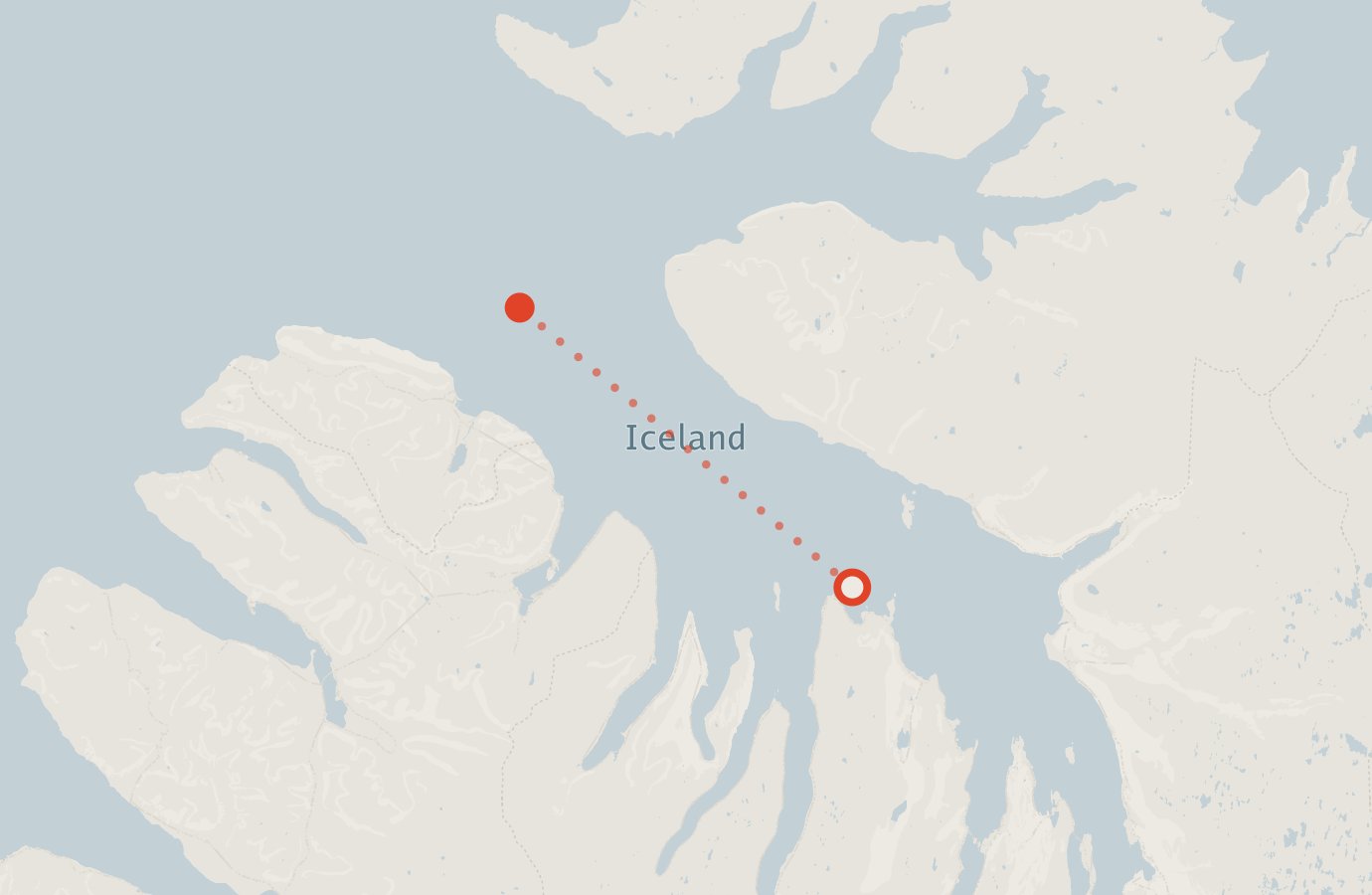 Activity map — real sighting points on an OpenStreetMap basemap