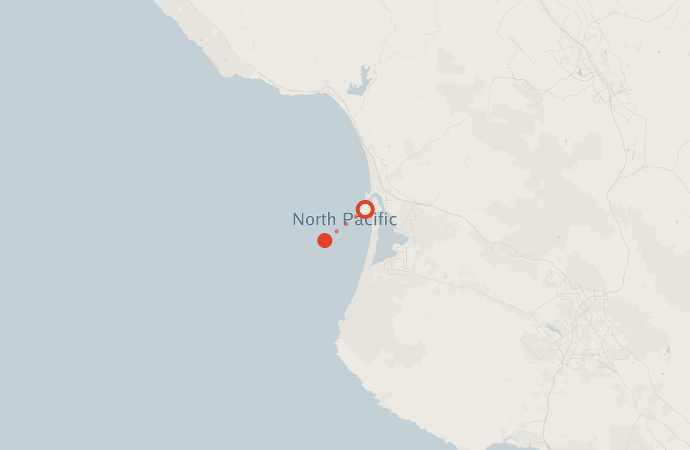 Activity map — real sighting points on an OpenStreetMap basemap