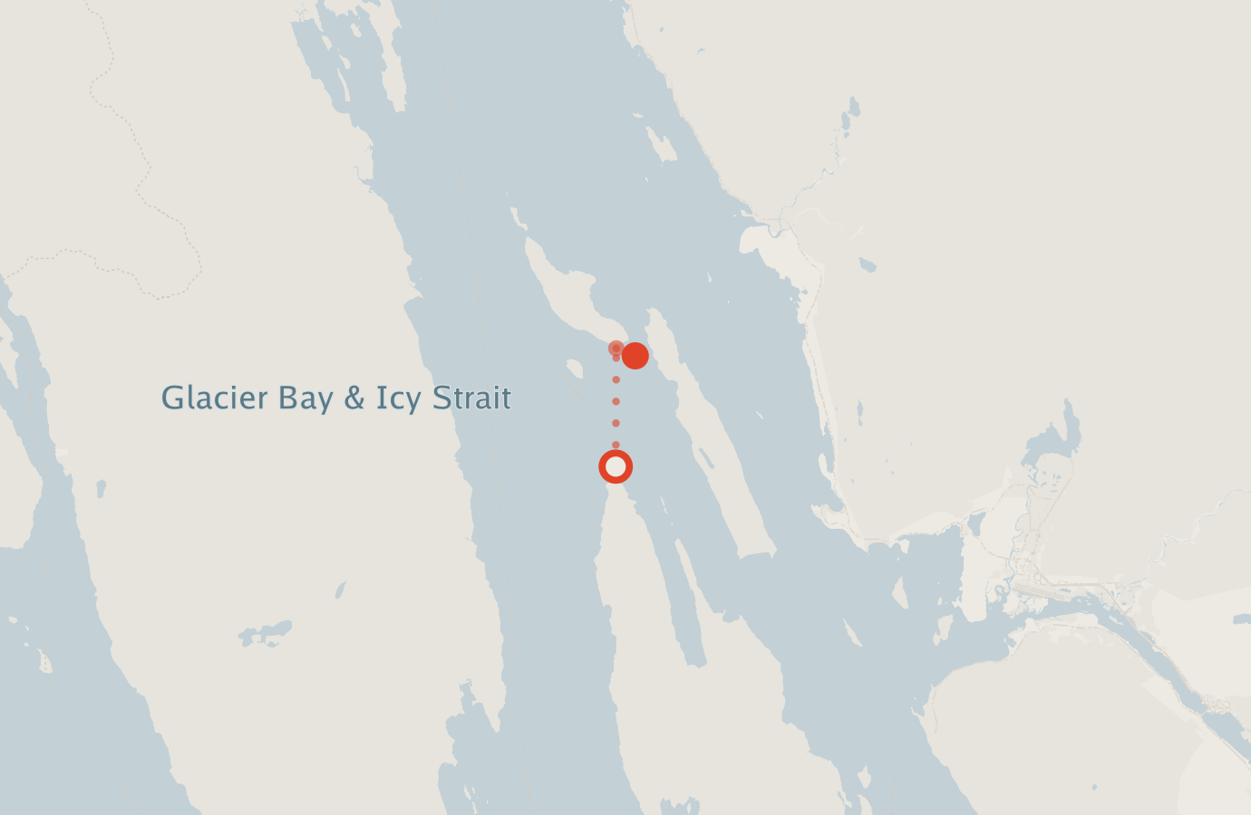 Activity map — real sighting points on an OpenStreetMap basemap