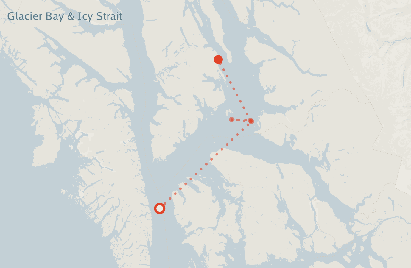 Activity map — real sighting points on an OpenStreetMap basemap