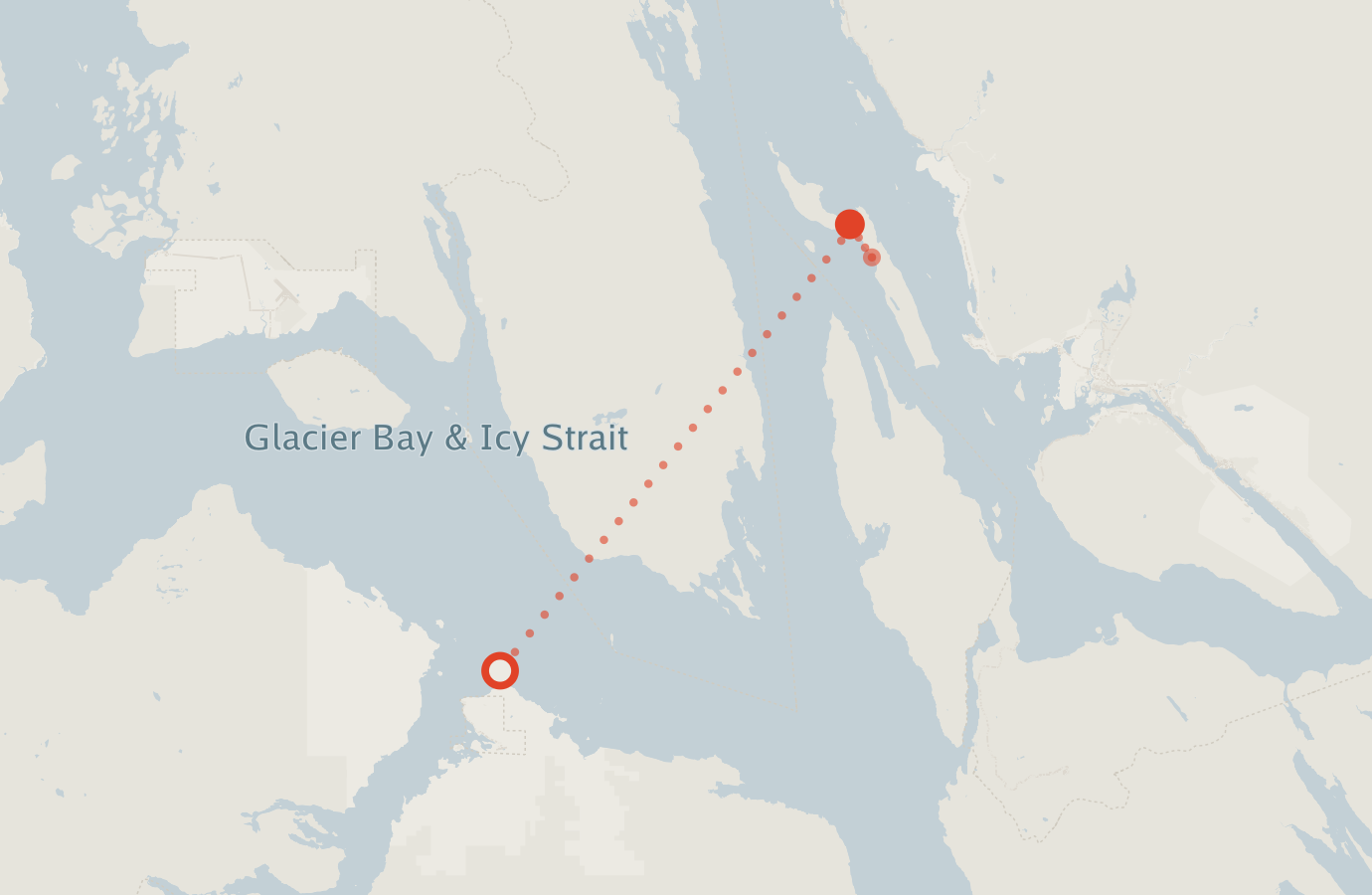 Activity map — real sighting points on an OpenStreetMap basemap