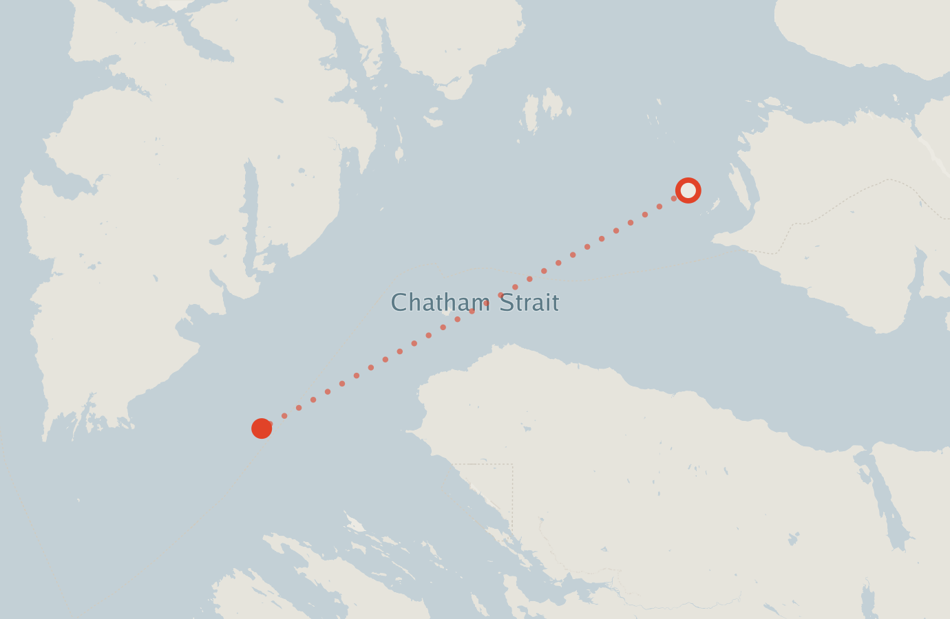 Activity map — real sighting points on an OpenStreetMap basemap