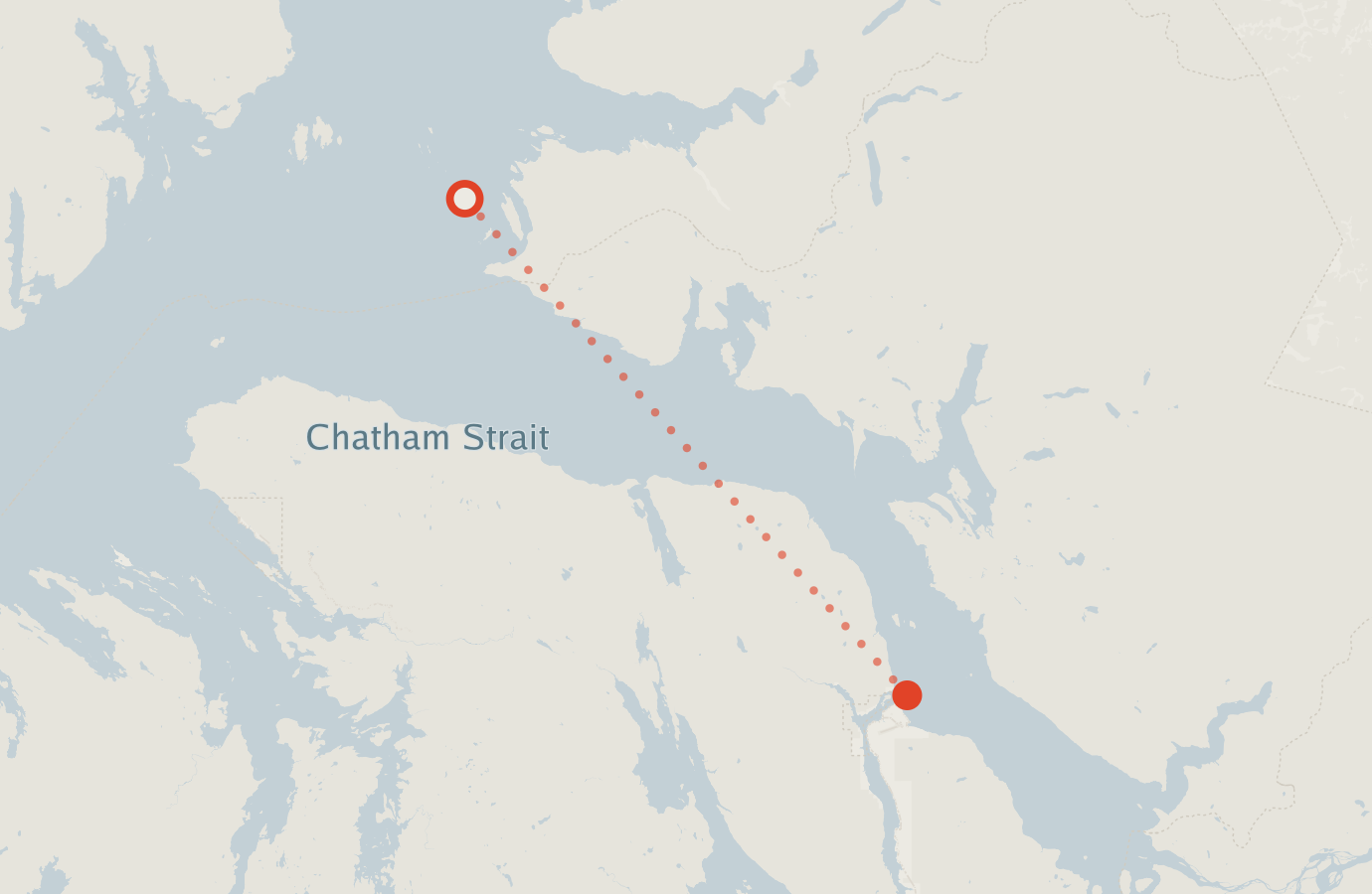 Activity map — real sighting points on an OpenStreetMap basemap