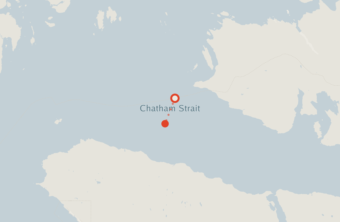 Activity map — real sighting points on an OpenStreetMap basemap