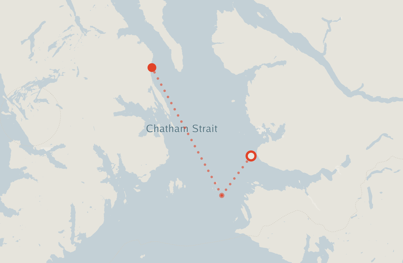 Activity map — real sighting points on an OpenStreetMap basemap