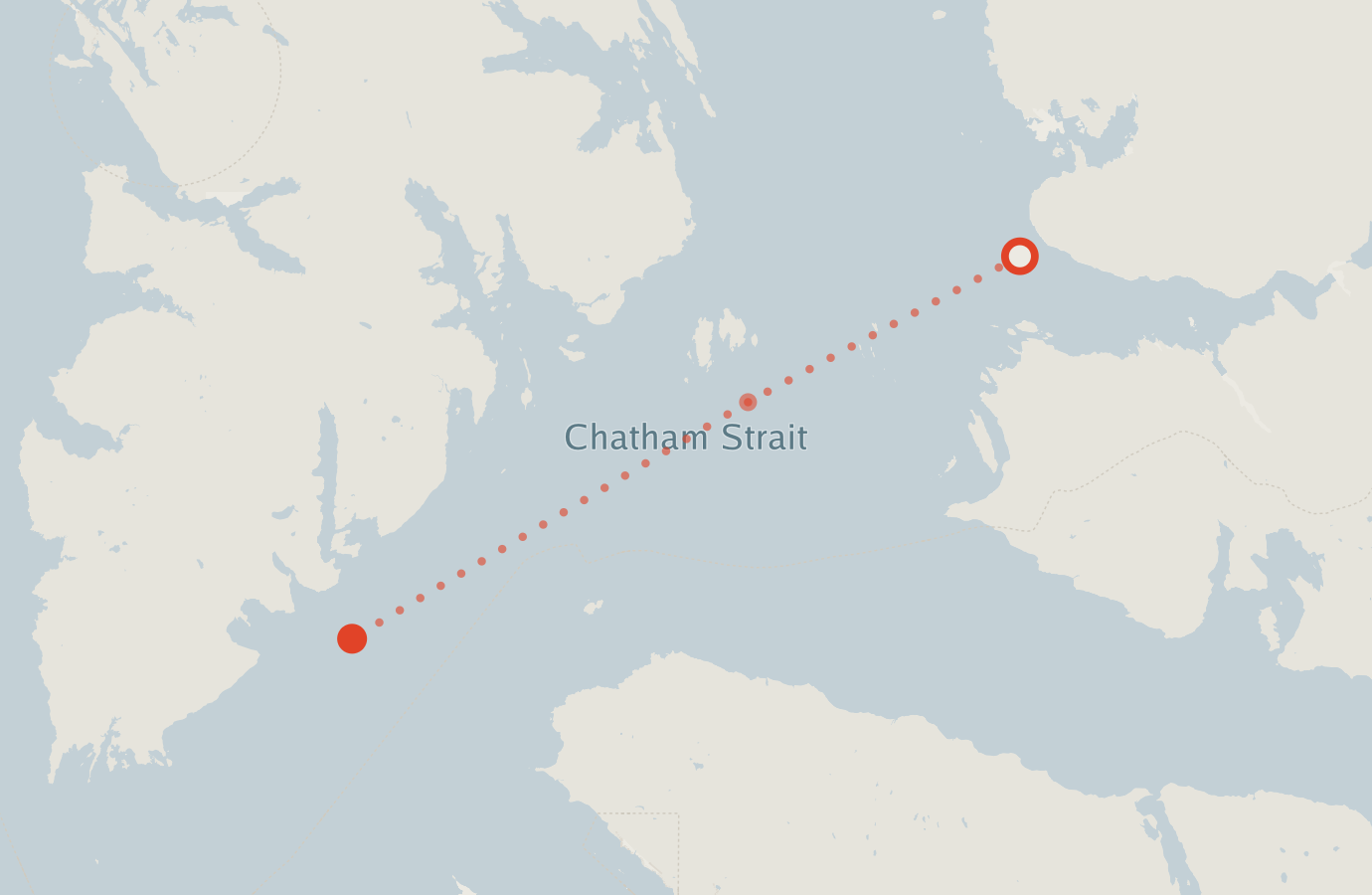 Activity map — real sighting points on an OpenStreetMap basemap