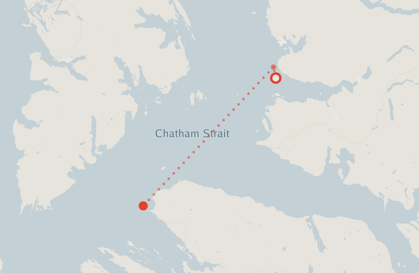 Activity map — real sighting points on an OpenStreetMap basemap