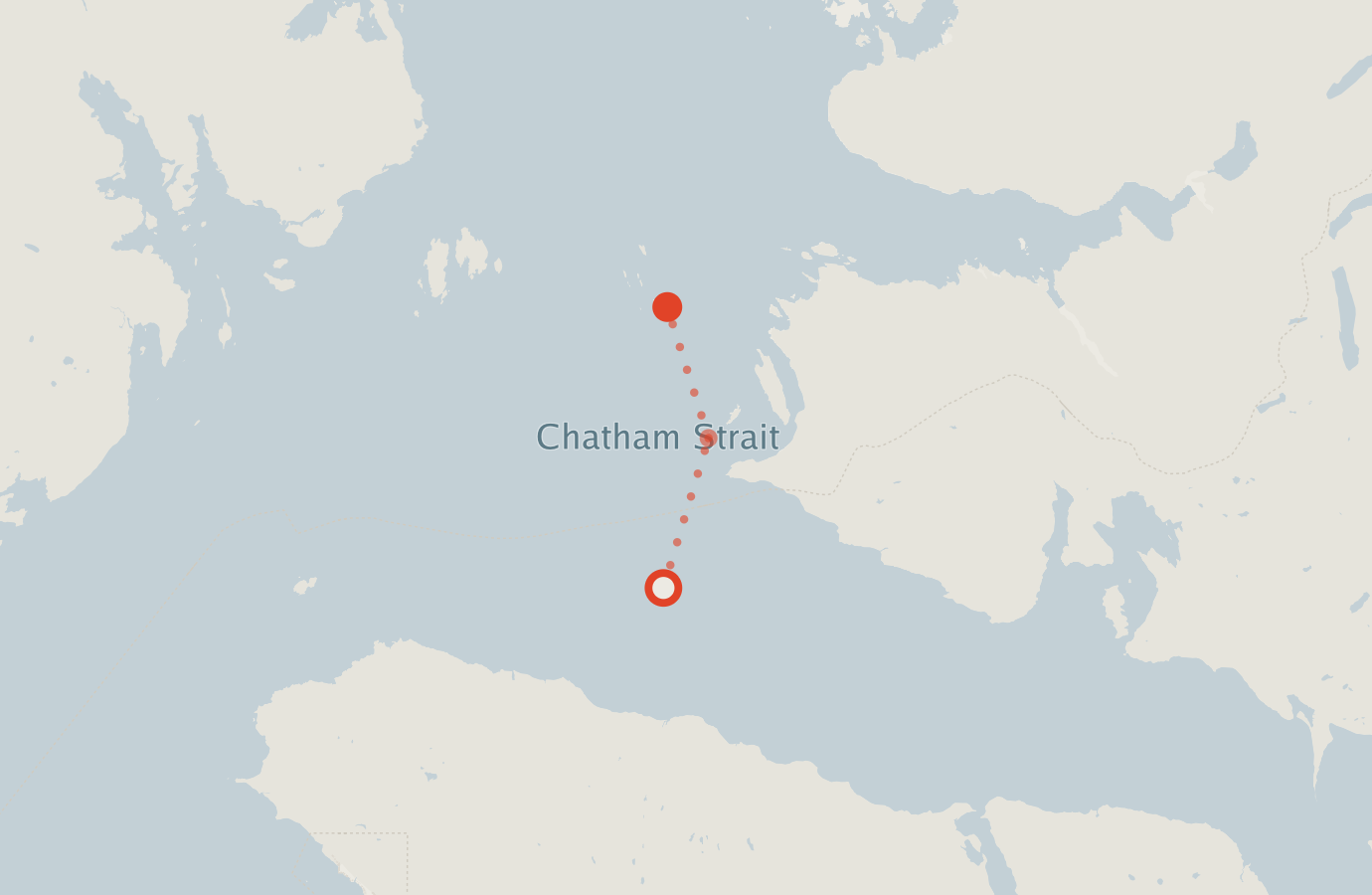 Activity map — real sighting points on an OpenStreetMap basemap
