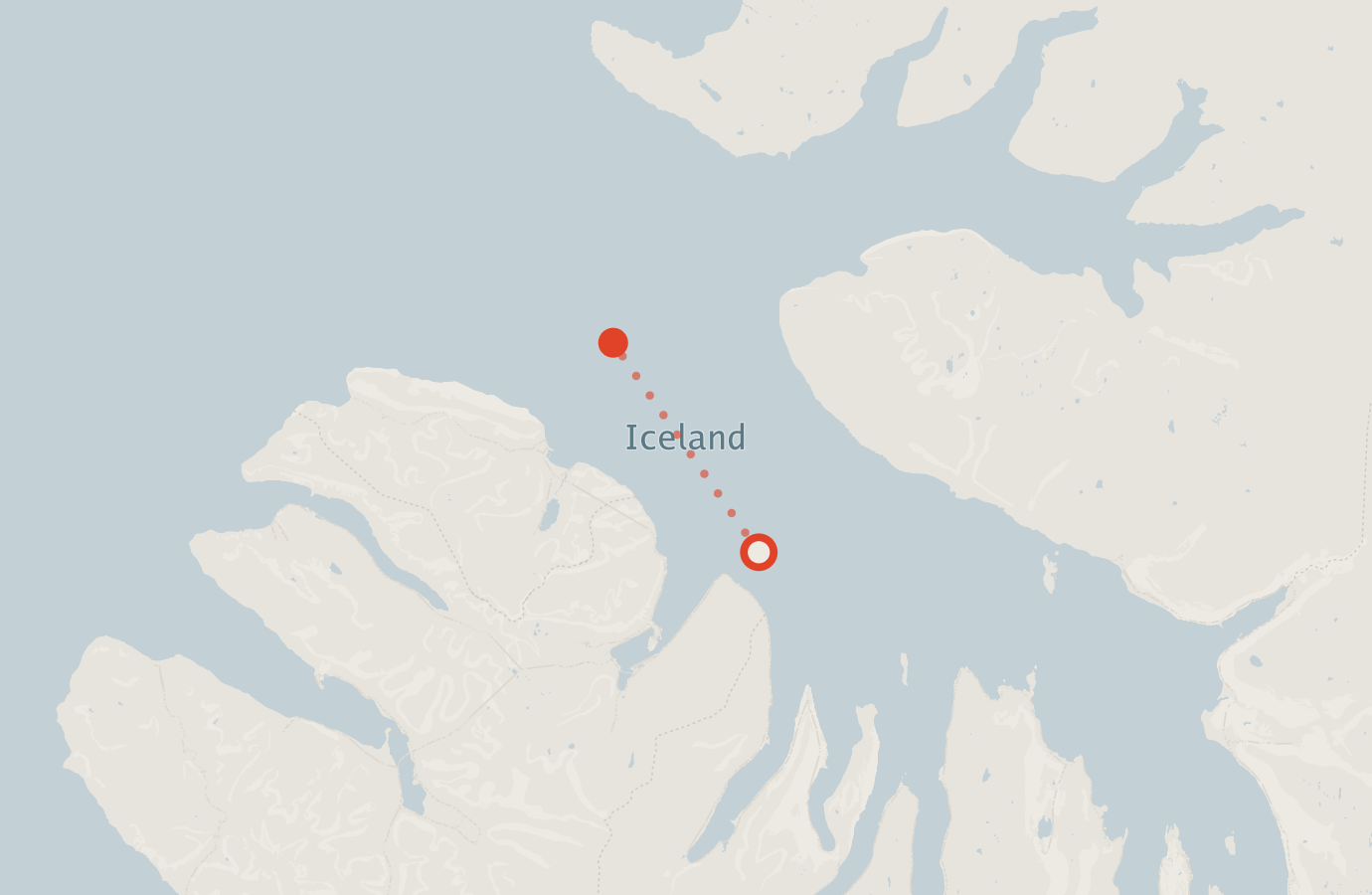 Activity map — real sighting points on an OpenStreetMap basemap