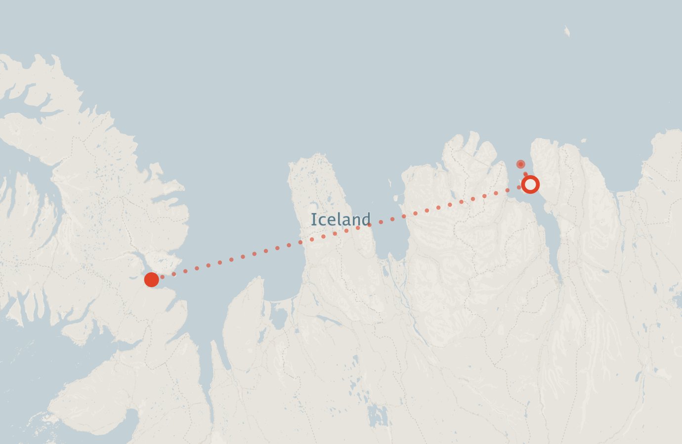 Activity map — real sighting points on an OpenStreetMap basemap
