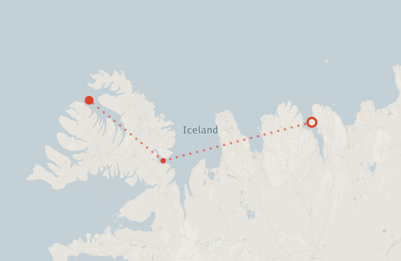 Activity map — real sighting points on an OpenStreetMap basemap