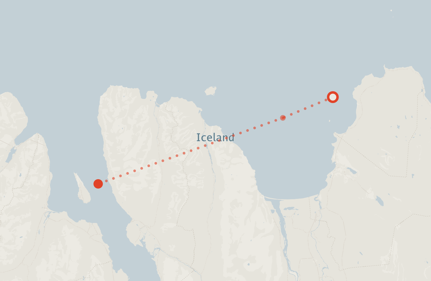 Activity map — real sighting points on an OpenStreetMap basemap
