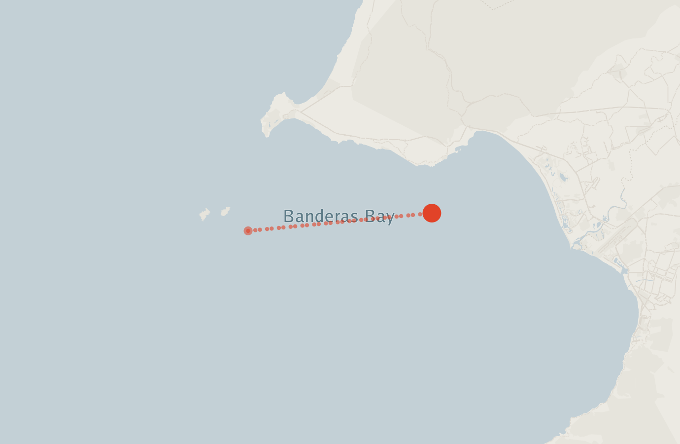 Activity map — real sighting points on an OpenStreetMap basemap