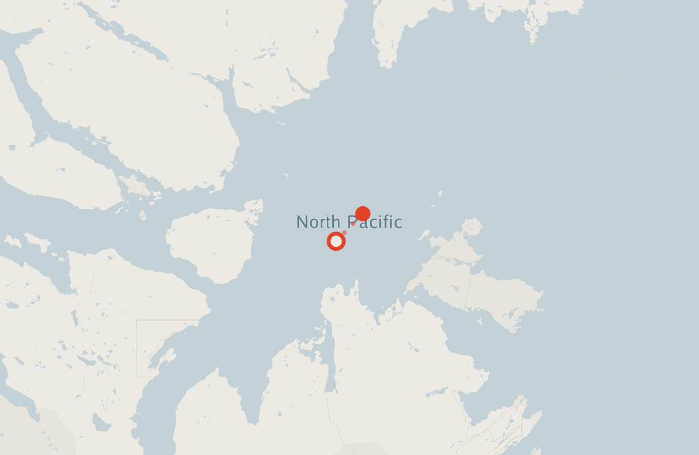 Activity map — real sighting points on an OpenStreetMap basemap