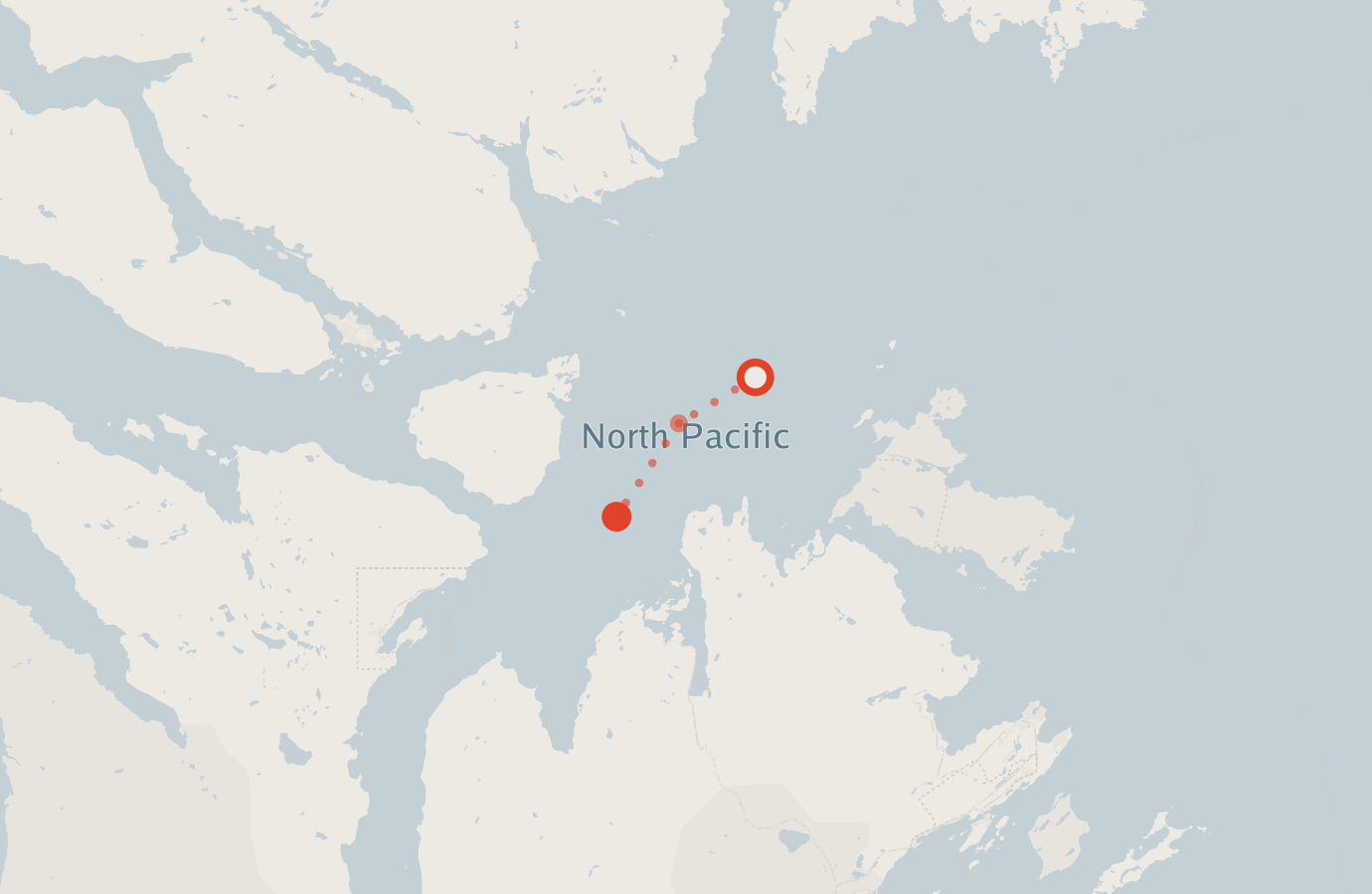 Activity map — real sighting points on an OpenStreetMap basemap