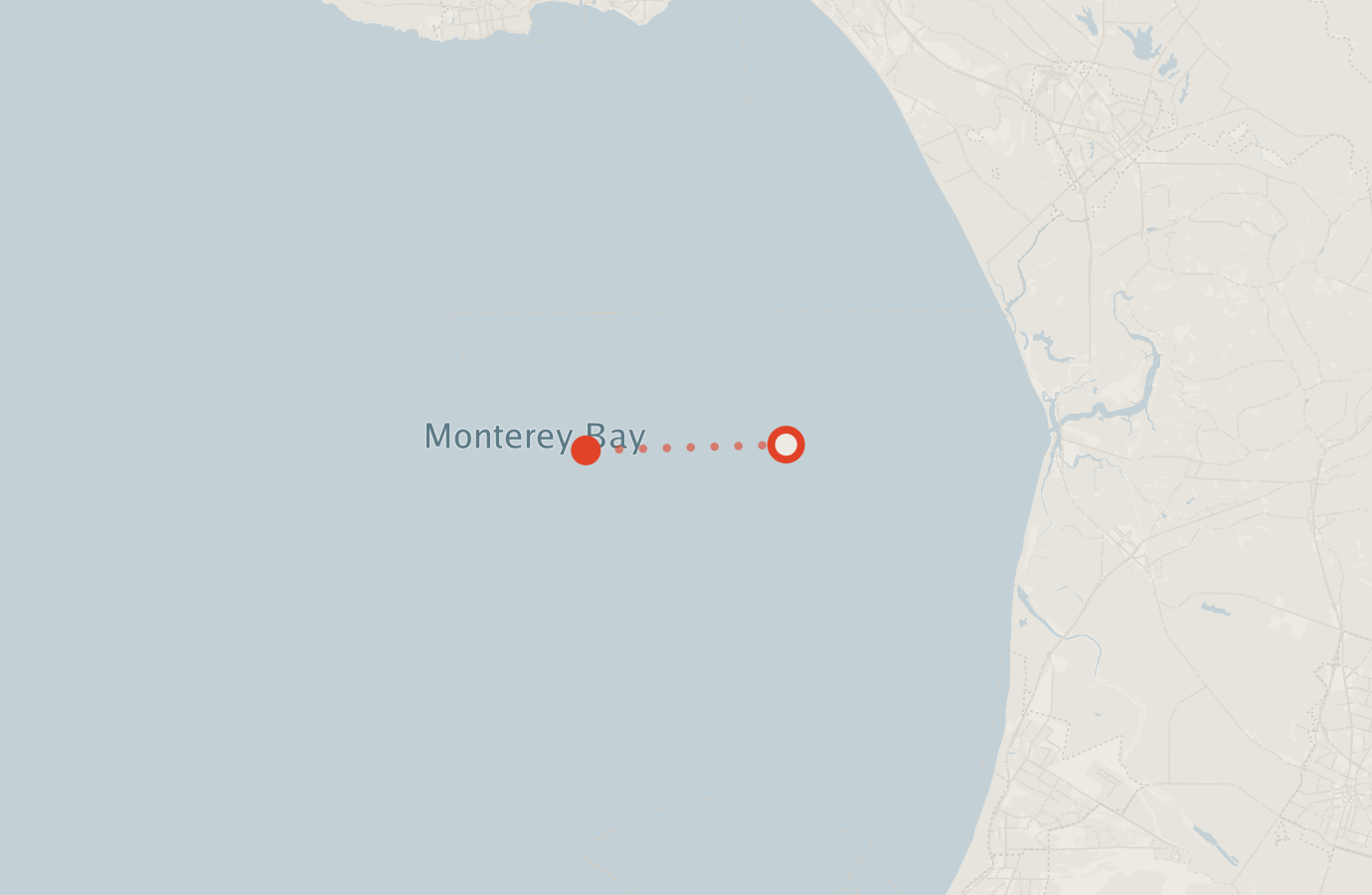 Activity map — real sighting points on an OpenStreetMap basemap
