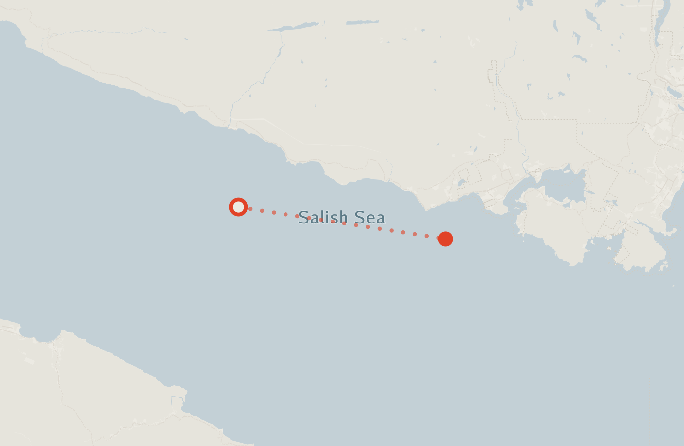Activity map — real sighting points on an OpenStreetMap basemap