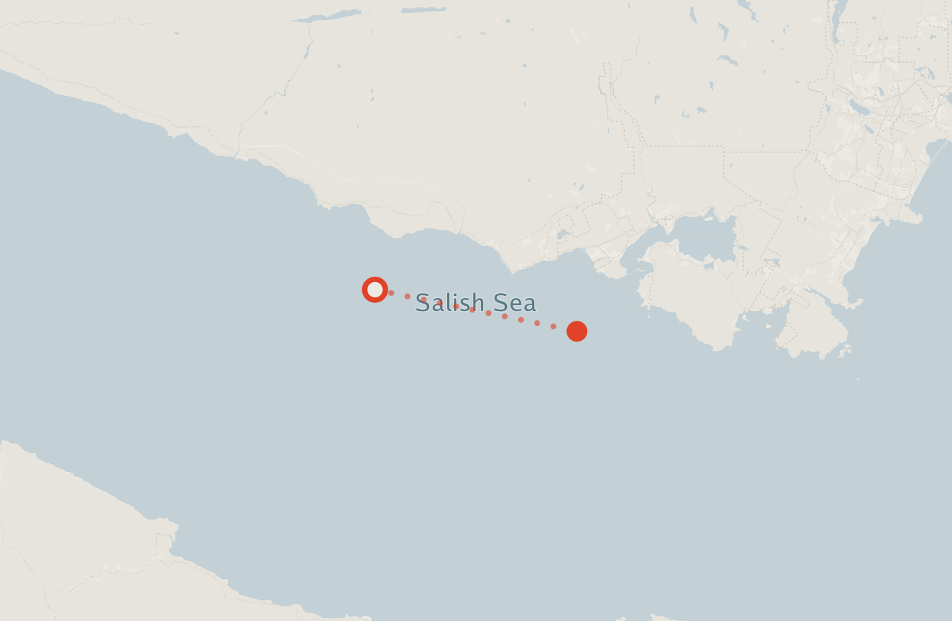 Activity map — real sighting points on an OpenStreetMap basemap