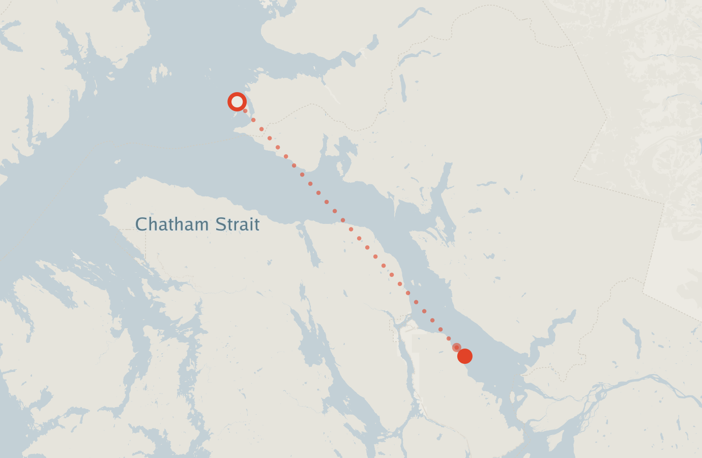 Activity map — real sighting points on an OpenStreetMap basemap