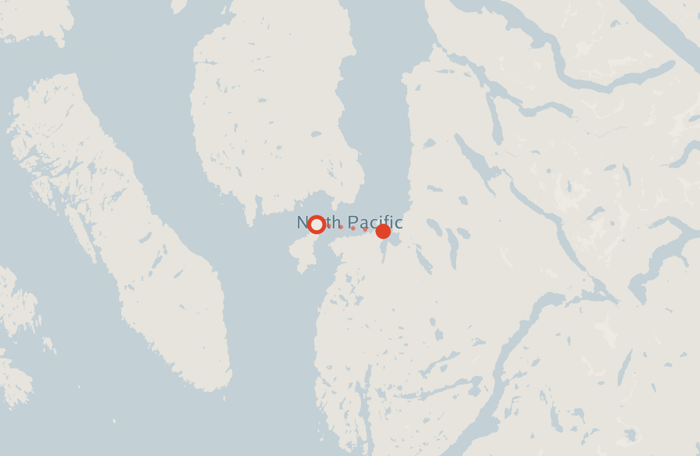 Activity map — real sighting points on an OpenStreetMap basemap