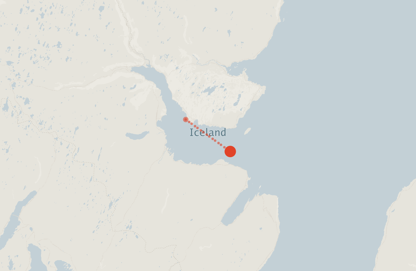 Activity map — real sighting points on an OpenStreetMap basemap