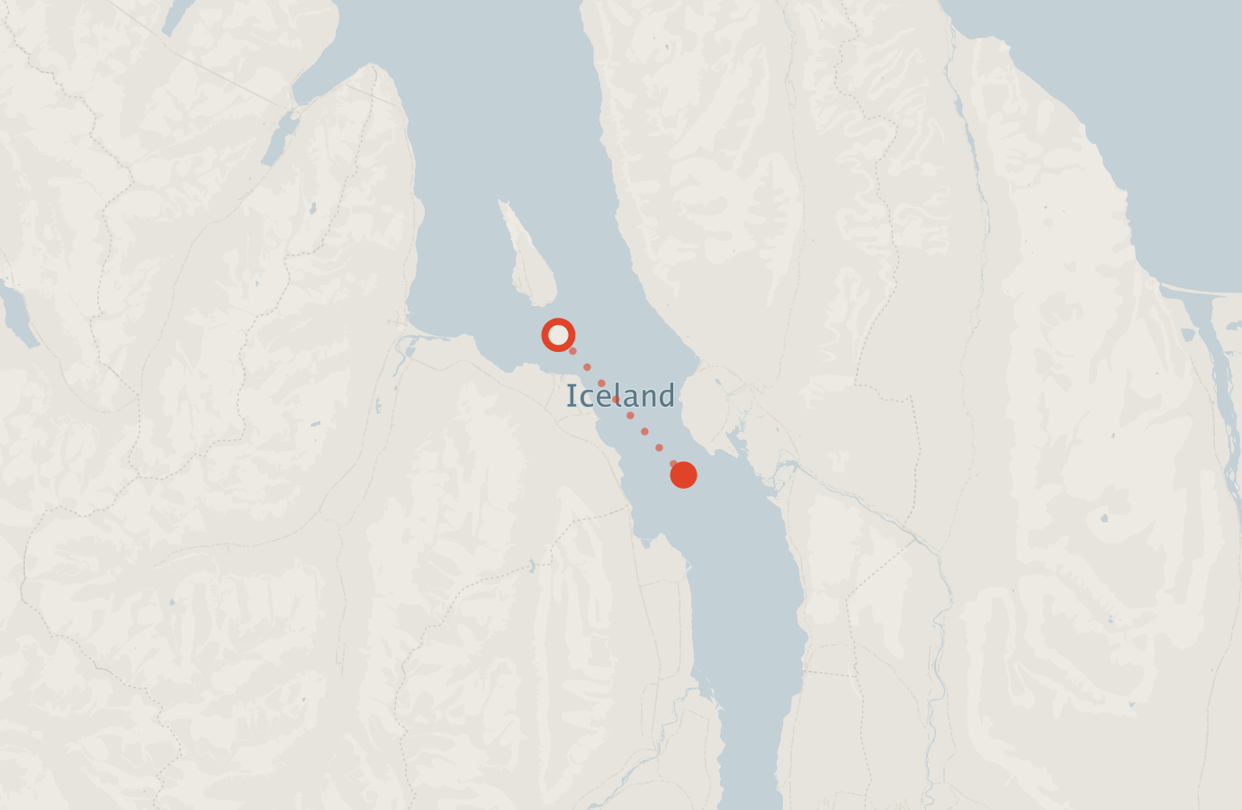 Activity map — real sighting points on an OpenStreetMap basemap