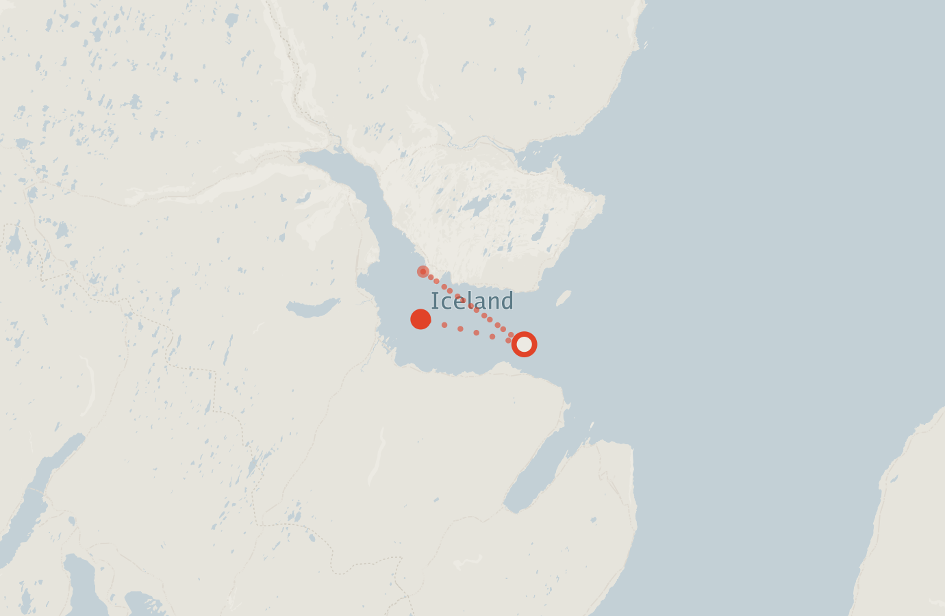 Activity map — real sighting points on an OpenStreetMap basemap