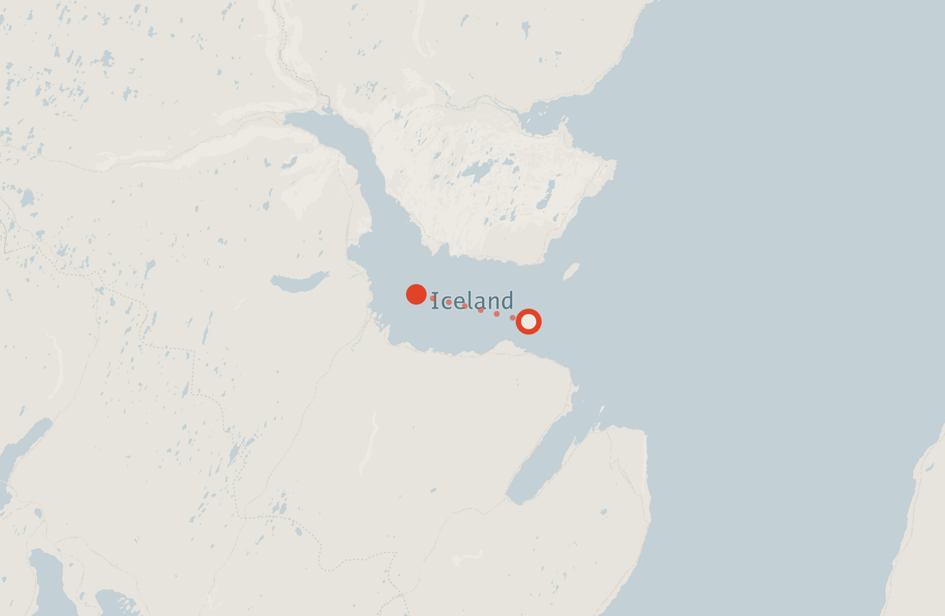 Activity map — real sighting points on an OpenStreetMap basemap