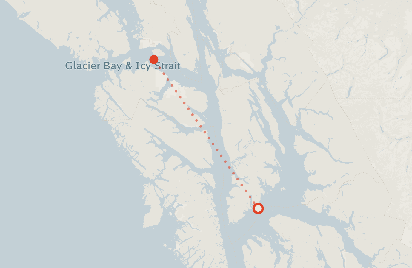 Activity map — real sighting points on an OpenStreetMap basemap