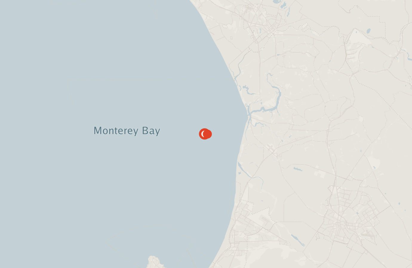 Activity map — real sighting points on an OpenStreetMap basemap