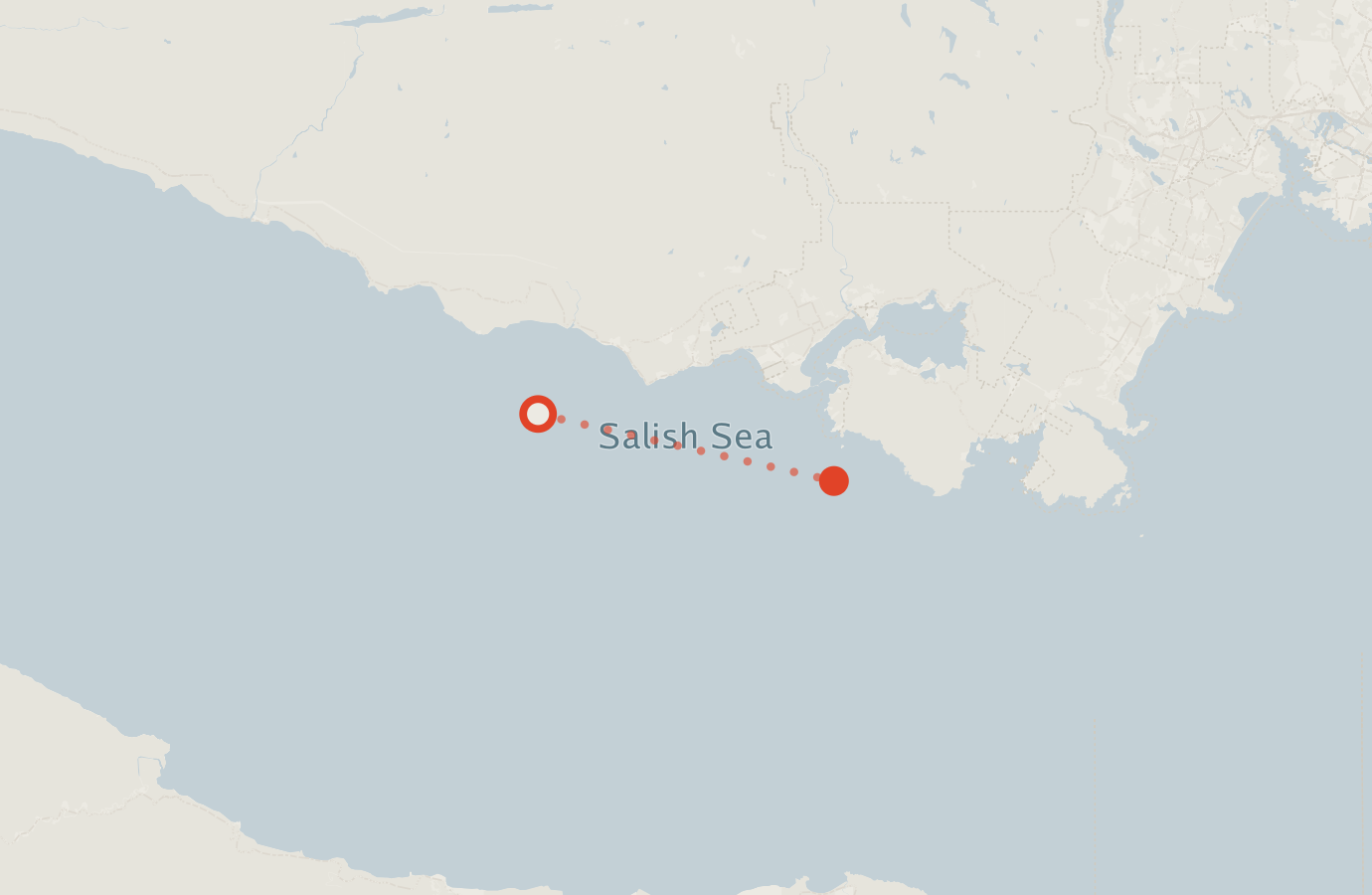 Activity map — real sighting points on an OpenStreetMap basemap